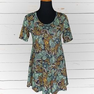 LuLaRoe Pretty Paisley Perfect T Size XXS